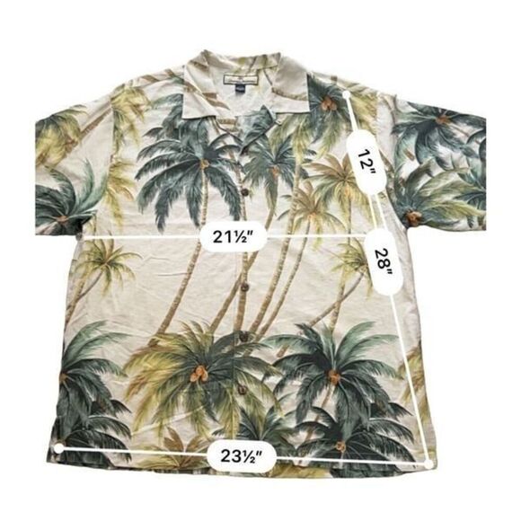 Tommy Bahama Silk Shirt Size L - Picture 6 of 9
